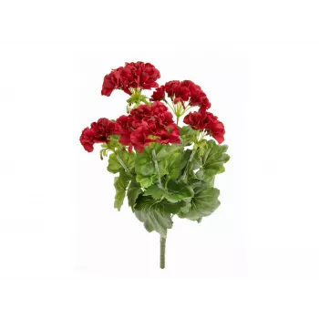 Umělá pelargonie EUROPALMS, tmavě červená, 42 cm 82600112