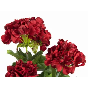 Umělá pelargonie EUROPALMS, tmavě červená, 42 cm 82600112