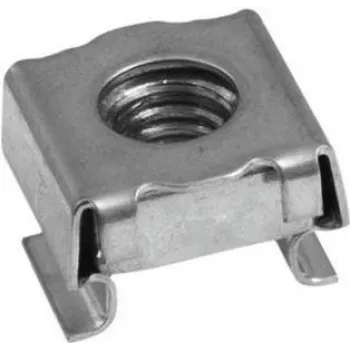 Klecová matice ACCESSORY M6 pro lištu racku AM-6, pozinkovaná ocel, čtvercový otvor, bez nástroje zacvakávací 30007701