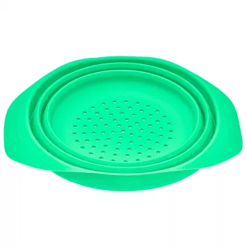 Skládací silikonové síto LURCH 24 cm, zelené 210285