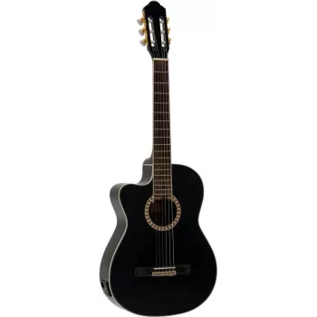 DIMAVERY CN-600L Classical Guitar, Black 26235009