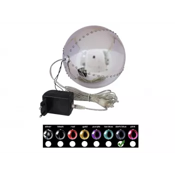 LED sněhová koule EUROPALMS 15 cm, tmavě modrá 83501247