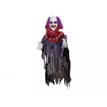 EUROPALMS Animated Halloween Figure Clown Robby, 120cm 83316147