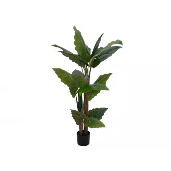 Umělá rostlina alokázie EUROPALMS, 140 cm, zelená, černý květináč 82508464