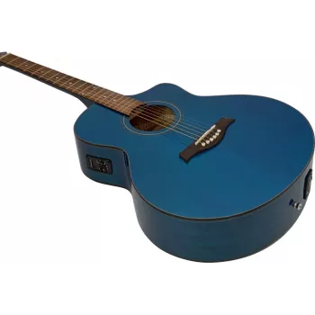 DIMAVERY STW-50 Western Guitar, Blue 26245088
