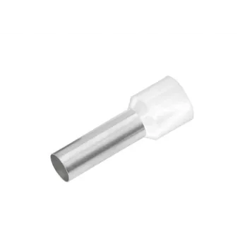Částečně izolovaná kabelová koncovka Cimco 187002, 0,5 mm², bílá, 100 ks