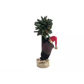 Vánoční medvěd s jedlí EUROPALMS, 105 cm 83314804