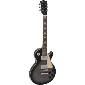 DIMAVERY LP-750 Electric Guitar, Translucent Gray Blackburst 26219396