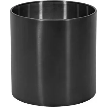 Nerezový květináč EUROPALMS STEELECHT-35 Nova, antracitový, Ø35cm 83011397