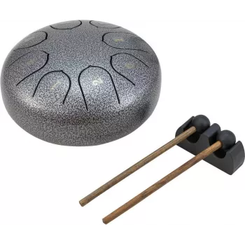 DIMAVERY TD-8 Steel Tongue Drum, Silver (26058339)