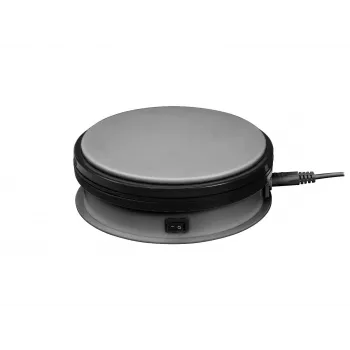Elektrický otočný talíř Europalms Ø 15 cm stříbrný - nosnost do 5 kg, 2,4 ot./min (50701190)