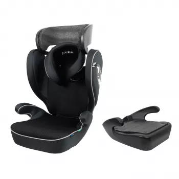 Dětská podsedáková sedačka Petex Basic 1500 černá HDPE ECE R129 i-Size 100-150 cm směrem vpřed