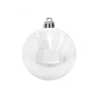 EUROPALMS Decorative Ball Set 10 cm, White, 4 Pieces 83501264