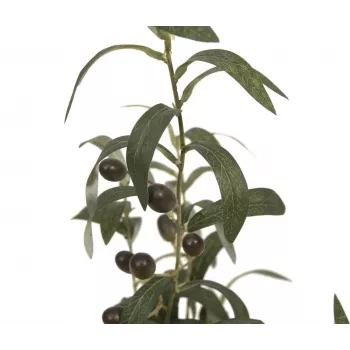 Umělý olivovník EUROPALMS, 68 cm, zelené listy, černý květináč 82506421