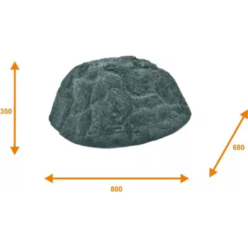 Dekorační skála EUROPALMS Vulcano, sklolaminát, vícebarevná 83313231