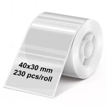 Průhledná role etiket Olympia 40 mm x 30 mm, 230 etiket (6322)