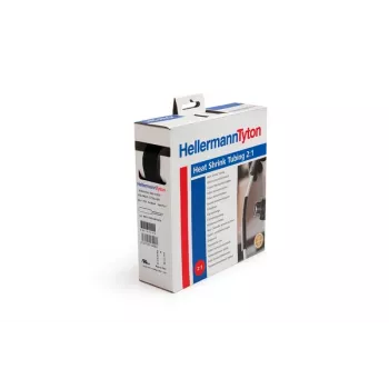 HellermannTyton 300-30480 Heat Shrink Tubing 3:1, 4.8 mm, Black, 10 m