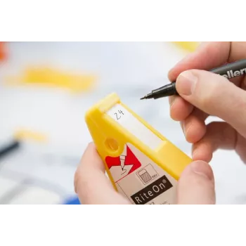 HellermannTyton 590-00010 Manual Label Dispenser for WIC Markers, Yellow