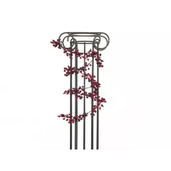 Umělý věnec z mixu bobulí EUROPALMS, 180 cm, červený 83500501