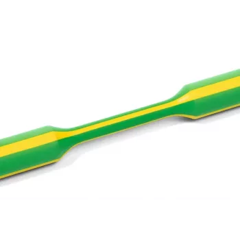HellermannTyton TREDUX Heat Shrink Tubing 3:1 12 mm to 4 mm Green/Yellow 1 m 10 pcs