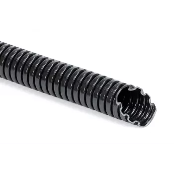 HellermannTyton HG-SW11 PA6 BK 50 Protective Conduit, 8.5 mm Nominal Diameter, Black, 50 m