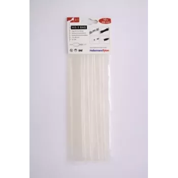HellermannTyton HIS-3 Heat Shrink Tubing Set, 3:1, 12 mm / 4 mm, Transparent, 10 Pieces 308-31215