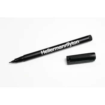 HellermannTyton 500-50820 permanentní marker černý kulatý hrot 2 ks
