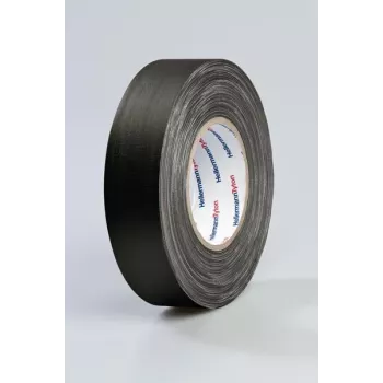 HellermannTyton HelaTape Tex Fabric Tape 19mm x 10m Black Cotton-Polyester 712-00204