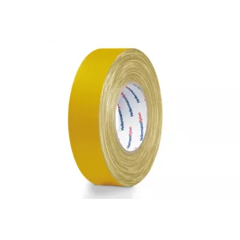 Hellermann Tyton HTAPE-TEX-19x50 žlutá textilní páska 19 mm x 50 m 712-00502