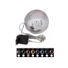 LED sněhová koule EUROPALMS 15 cm, červená 83501243