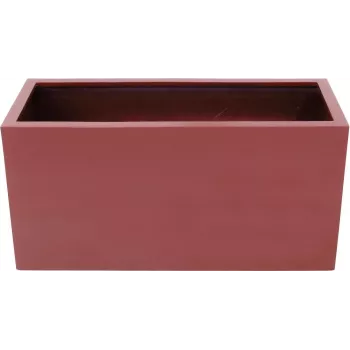 EUROPALMS Leichtsin Cube-50 Red High-Gloss Polystyrene Decorative Cube 50 cm 83011873
