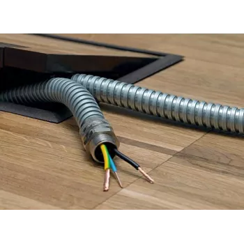 Pozinkovaná tuhá trubka (GRC) HellermannTyton SC10-GS-ML 10 mm x 3 m, ocel, EN 61386-21, interiér i exteriér 166-30110