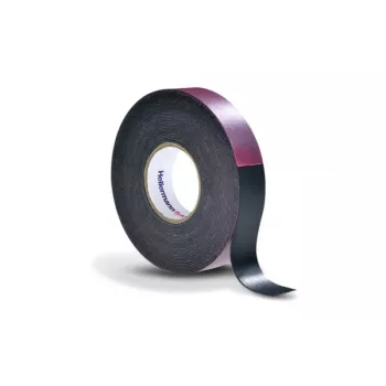 Samovulkanizující elektroizolační páska HellermannTyton HTAPE-POWER600-38x6.7-NR-BK (6.7), 6,7 m x 38 mm, černá 711-10201