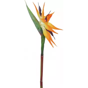 EUROPALMS Artificial Bird of Paradise Flower, Orange, 95 cm 82530559