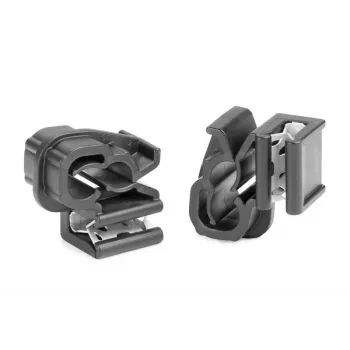 HellermannTyton EdgeClip EC1-3SV-DHC6-7 Cable Tie Mount, Black, 100 pcs 151-04455