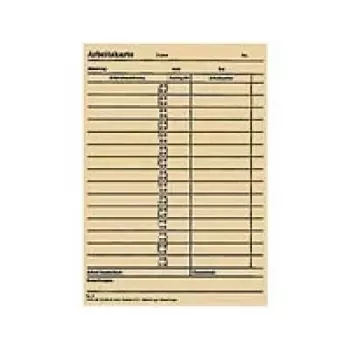 Píchačka pro časové hodiny BÜRK MOBATILE ZS 5200, 100 karet, zelený tisk na bílém kartonu, 189 x 86 mm B01830040500