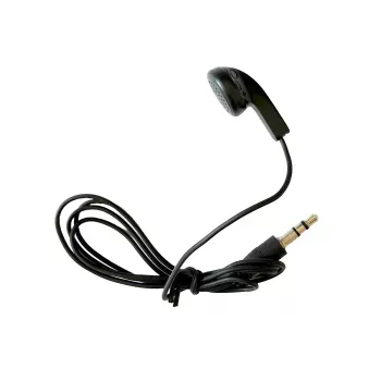 Jednorázová in-ear sluchátka MIDLAND Albrecht 29978 s 3,5mm jackem, mono, černá, kompatibilní s ATR400/Tourist Guide