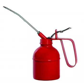 IWH Metal Oil Can 300 ml with Galvanized Steel Pump and Metal Spout 032016