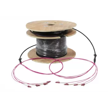 Vláknový trunk kabel SYNERGY21 S217064V2 U-DQ(ZN)BH, 4 vlákna, 50/125 OM4, LC/LC, 150 m, buben