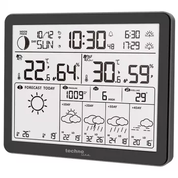 Techno Line WD3000 WLAN Weather Station with 4-Day Forecast and Outdoor Sensor WD3000 Wetterstation