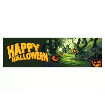 EUROPALMS Halloween Banner, Ghost Forest, 300x90cm 80164205