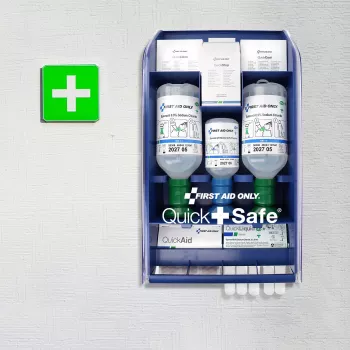 Lékárnička First Aid Only Quick+ Safe DIN EN 15154-4, modrá (P-44027 00)