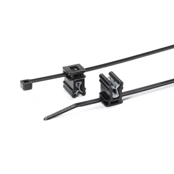 HellermannTyton T30REC4A-PA66HS/PA66HIRHS-BK Black Heat Stabilised Impact Resistant Cable Tie 150x3.5mm, 500 Pack 150-76090