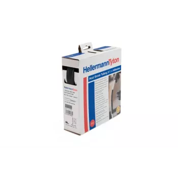 HellermannTyton HIS-A Adhesive-Lined Heat Shrink Tubing 6mm/2mm 3:1 5m Black Dispenser Box 308-10600