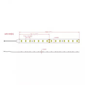 Flexibilní LED pásek SYNERGY21, teplá bílá, DC24V, 72W, IP67, CRI>90 (S21-LED-B220010)