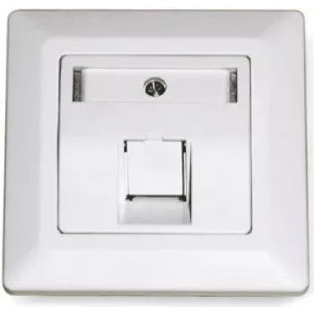 Dätwyler 185866 RJ45 Cat 7A datový modul, 1 port, bílý