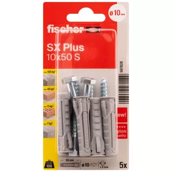 Hmoždinka Fischer SX Plus, 10 x 50 mm, 5 ks, 567828