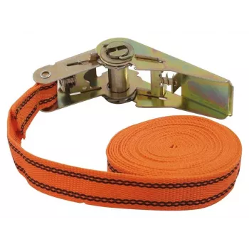 Petex Jednodílný ráčnový upínací pás, 5 m x 25 mm, oranžový (43192635)