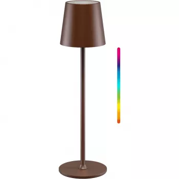 Bezdrátová LED stolní lampa Wentronic Goobay, velikost M, 38 cm, RGBW, měděná (76570)