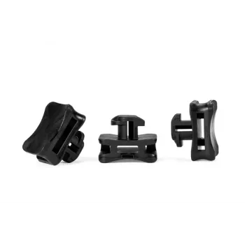 HellermannTyton ACFM5W8PT4,5 Cable Tie Mount for DIN Rail, Impact Modified PA66, Black, 25 pcs 151-03245